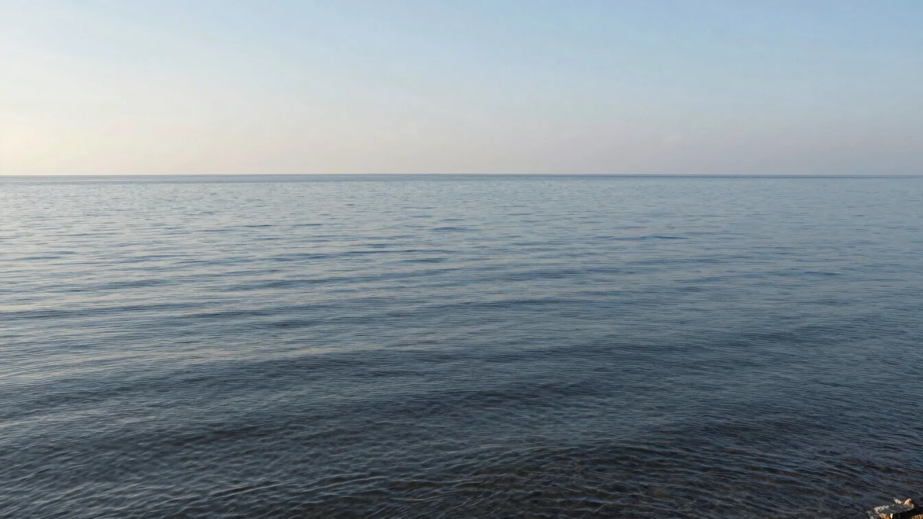 Editorial travel photograph of an open coastline at morning dayli
